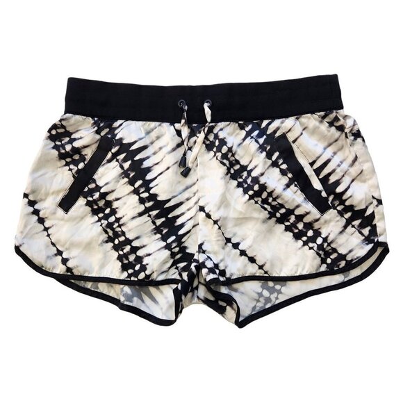 Blanc Noir Venice‎ Silk Shorts Womens M Tie Dye Lounging Lightweight Pull On - Picture 2 of 9